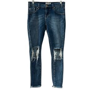 One x One Teaspoon Freebird 2 Ripped Knee and Raw Hem Size 27